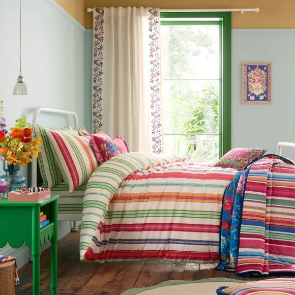 Sophie Robinson Sophie Stripe 100% Cotton Duvet Cover & Pillowcase Set