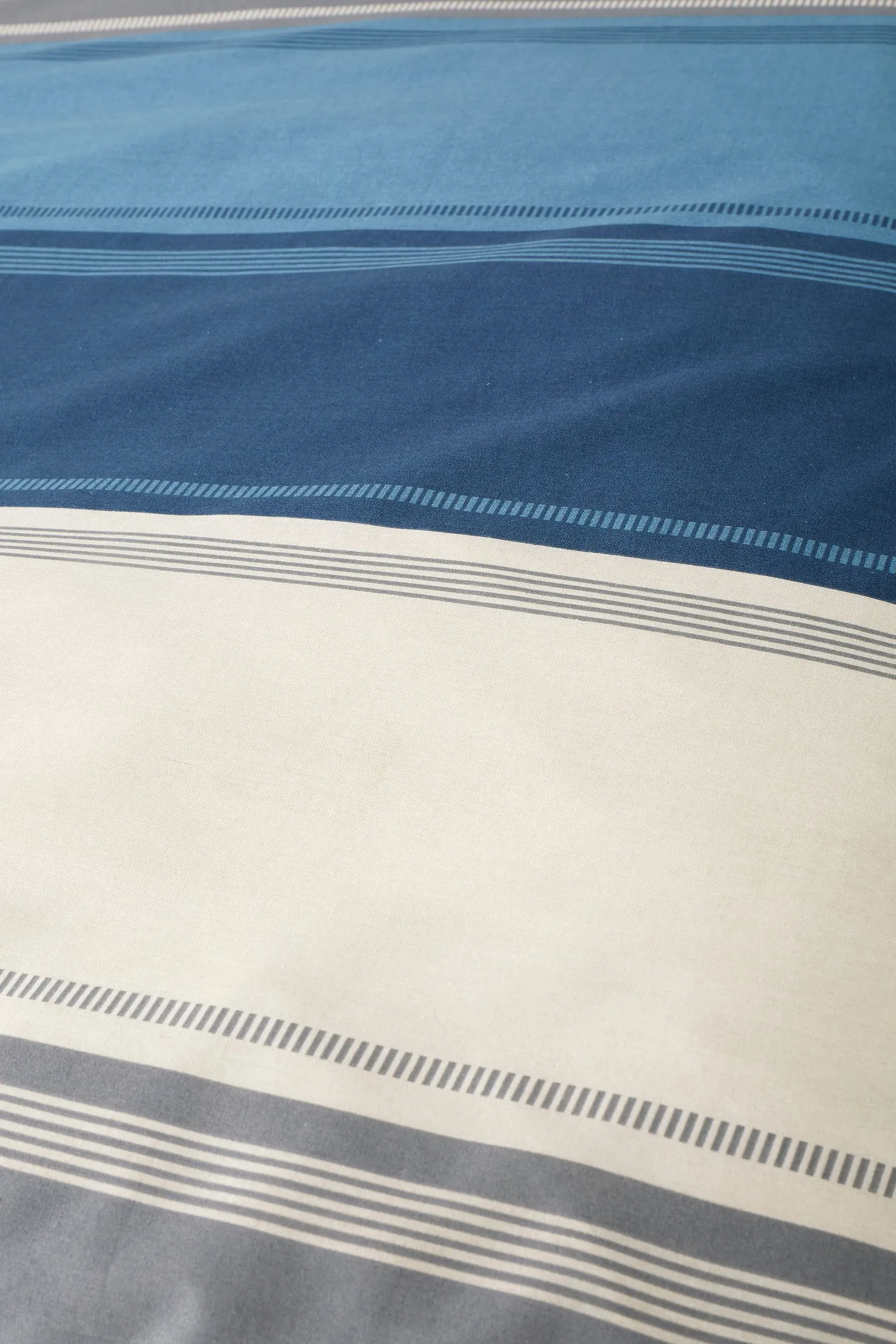 Fusion 'Betley' Classic Wide Stripe Duvet Cover Set in Blue 4