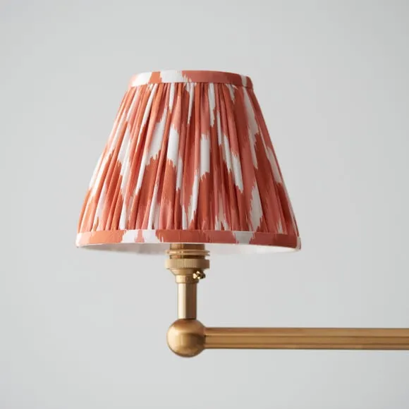 Vogue Javier 4 Light Adjustable Diner Light with Orange Zigzag Lamp Shades 2