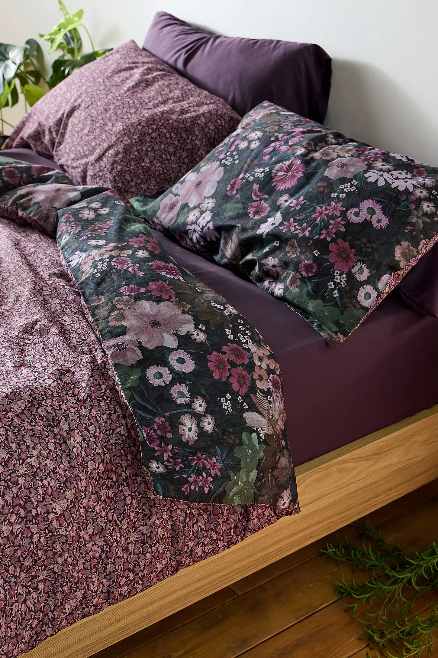 Purple Marti Floral Duvet Set - Purple Single 6