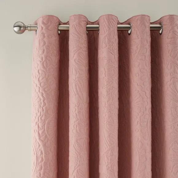 Hani Pinsonic Quilted Blackout Eyelet Curtains 1
