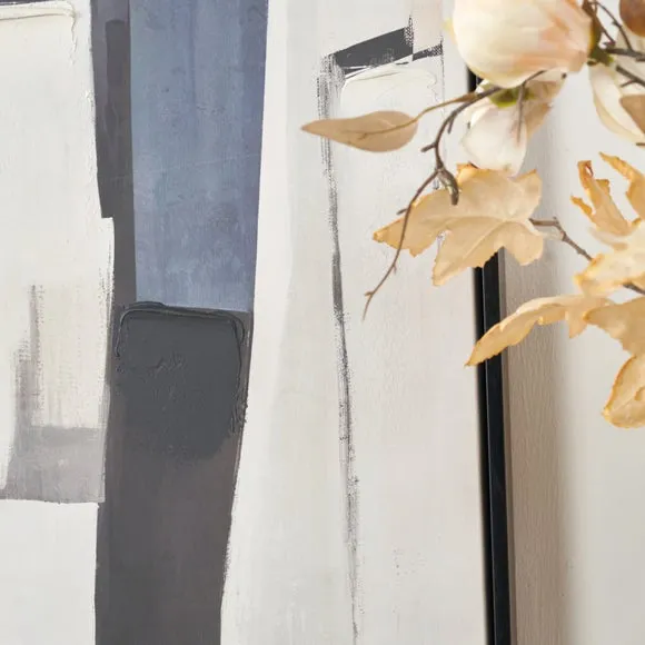 Monochrome Abstract People Framed Canvas 2