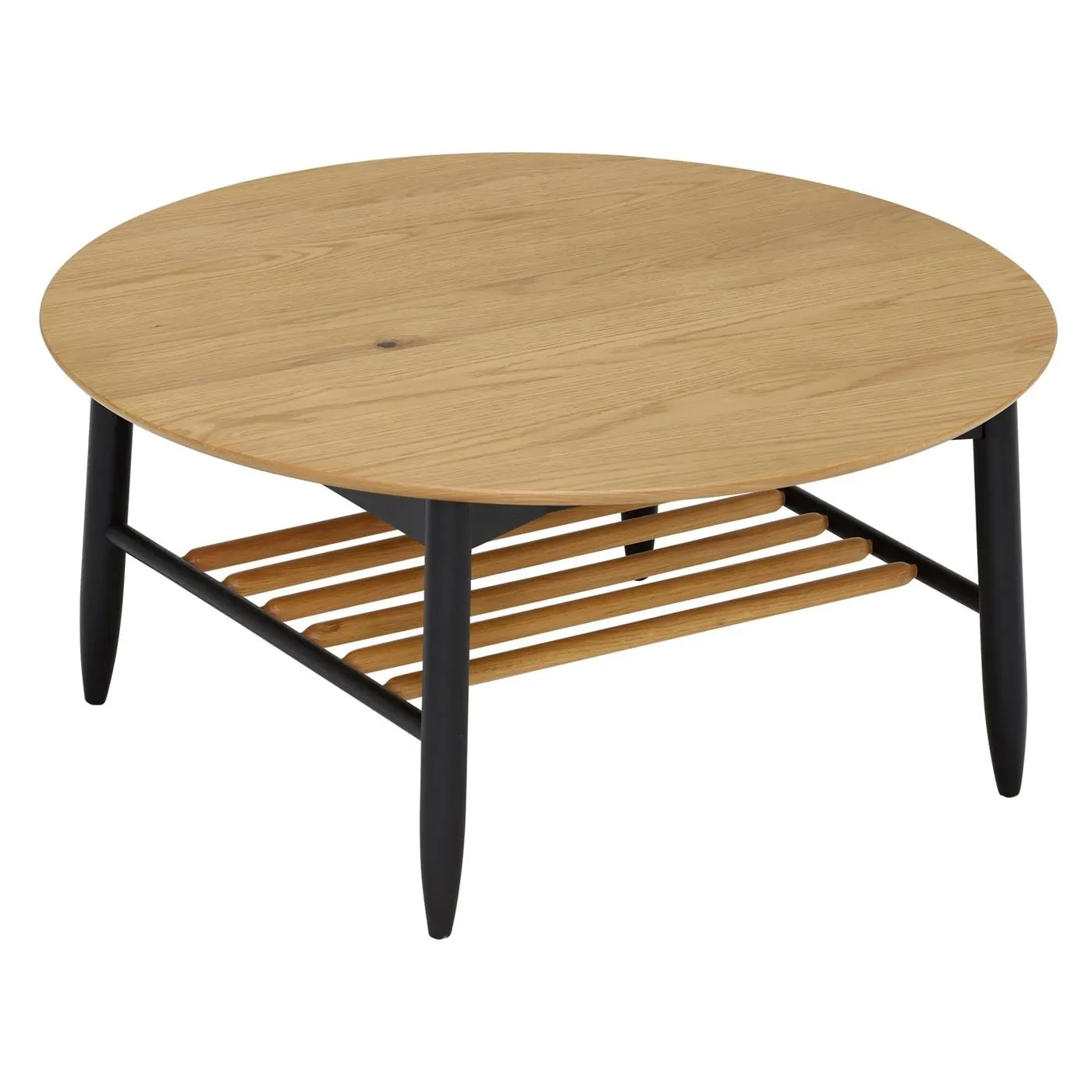 Ercol Monza Round Coffee Table, Round, Brown Oak | Barker & Stonehouse 4