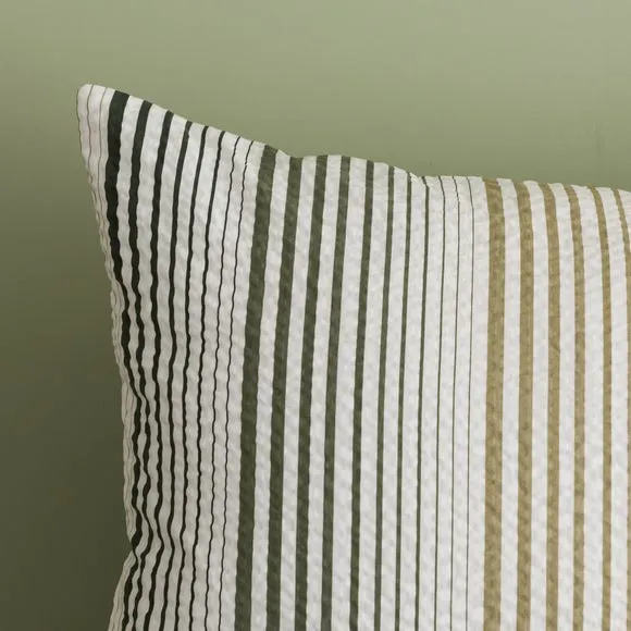 Sway Seersucker 100% Cotton Duvet Cover and Pillowcase Set 3