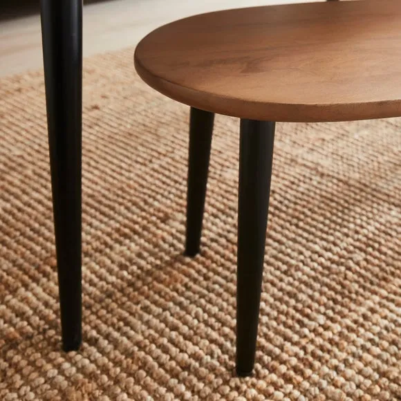 Grayson Coffee Nest of Tables, Light Mango Wood 3