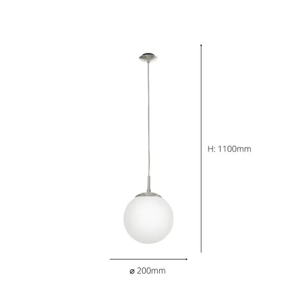EGLO Rondo Opal Matt Pendant Light 3
