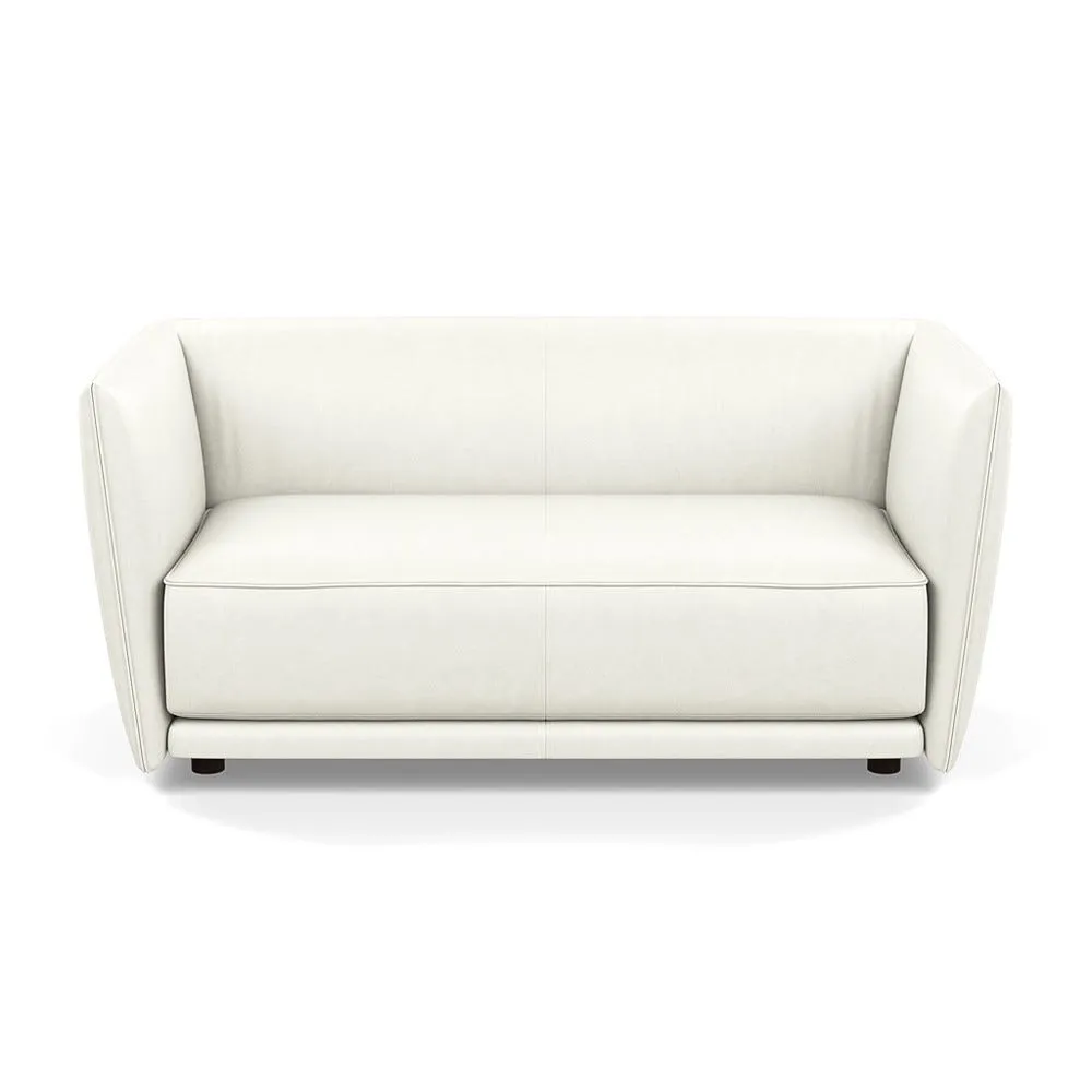 Heal's Valley 2 Seater Sofa Linea White Walnut Stain Feet 1