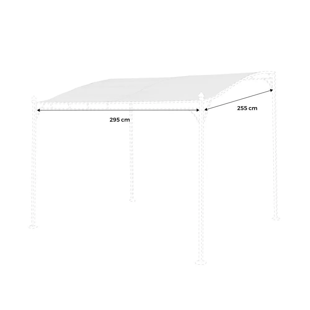 sweeek Roof Cover For Pergola Brestum in Grey 4