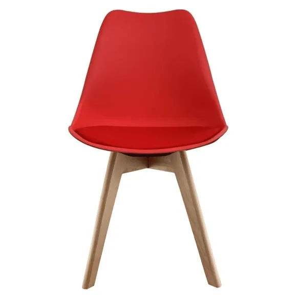 Fusion Living Soho Plastic Dining Chair with Squared Legs 3