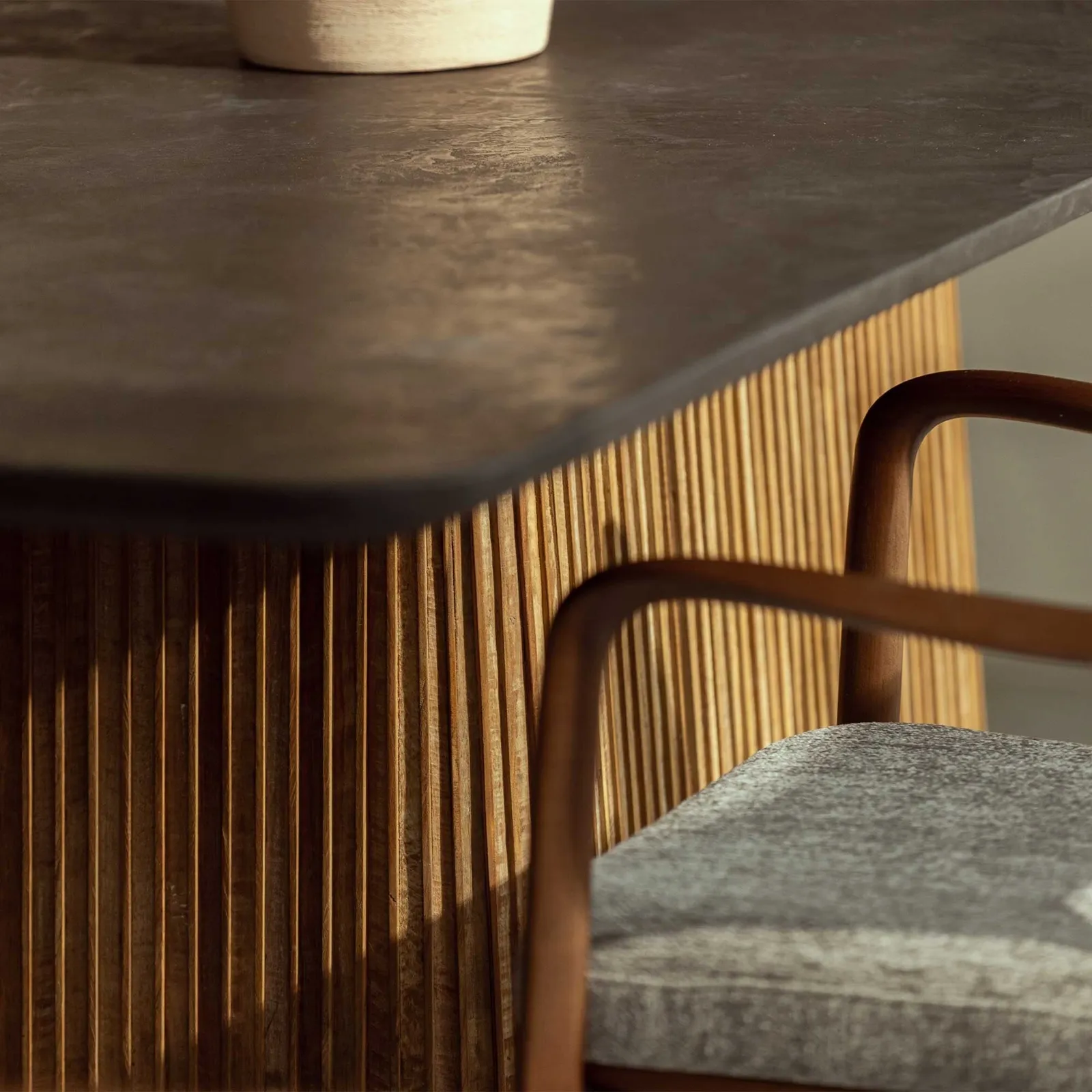 Trinidad Pedestal Dining Table 240Cm, Teak Wood | Barker & Stonehouse 5