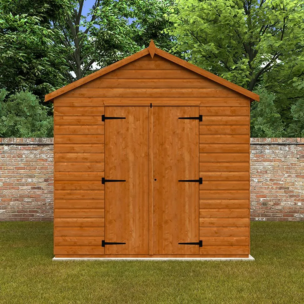 Buttercup Farm 10 x 8 Feet Workshop 12mm Shed - L295 x W235 x H254.5 cm in Burnt Orange 5