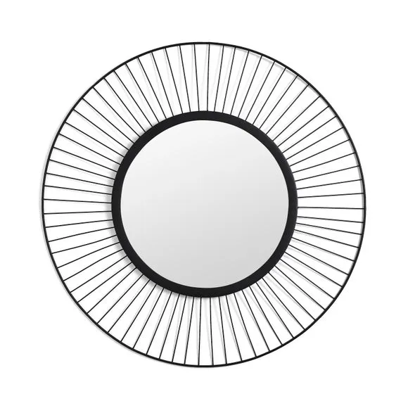 Elements Wire Round Indoor Outdoor Wall Mirror 4