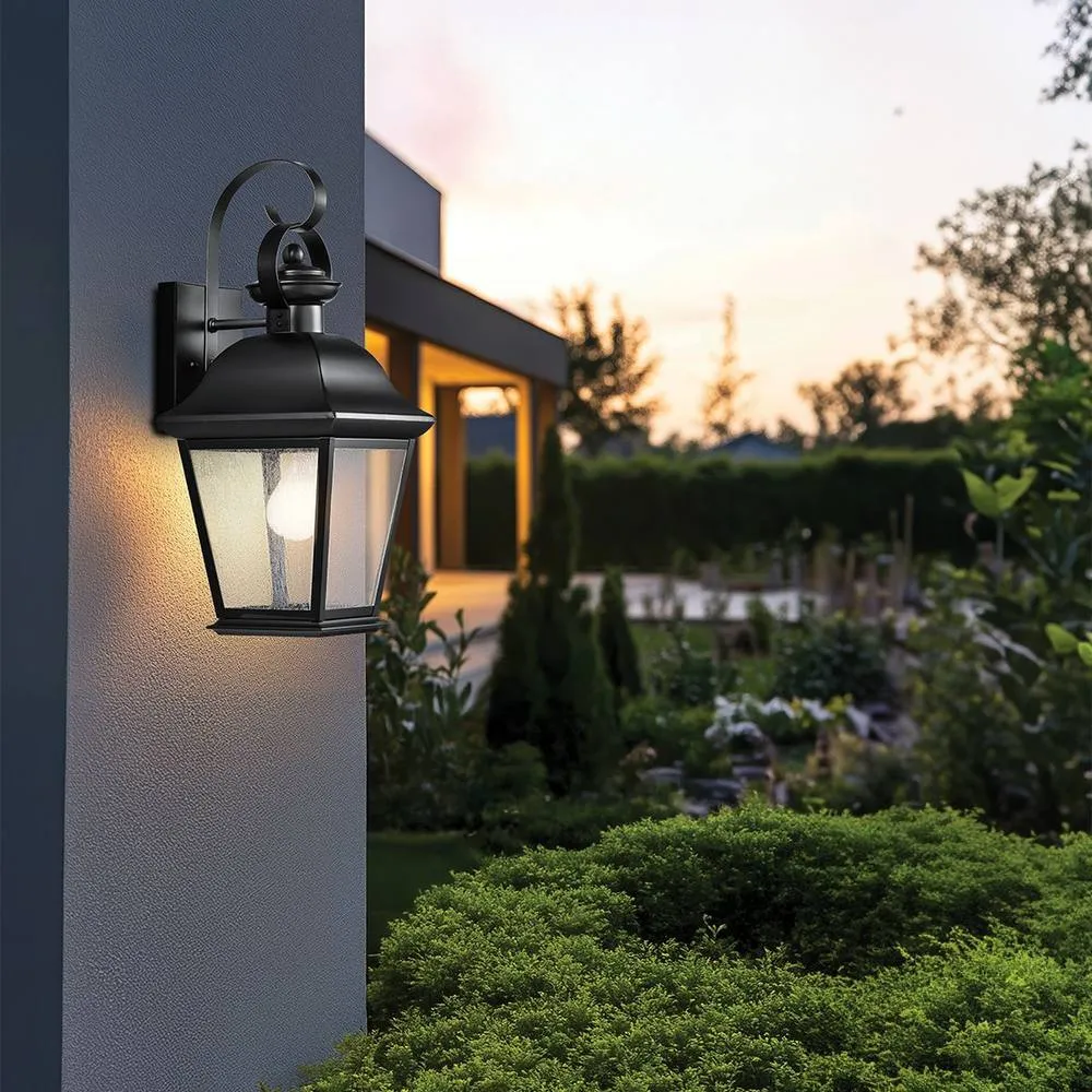 Netlighting Mount Vernon Medium Wall Lantern Black IP44 4