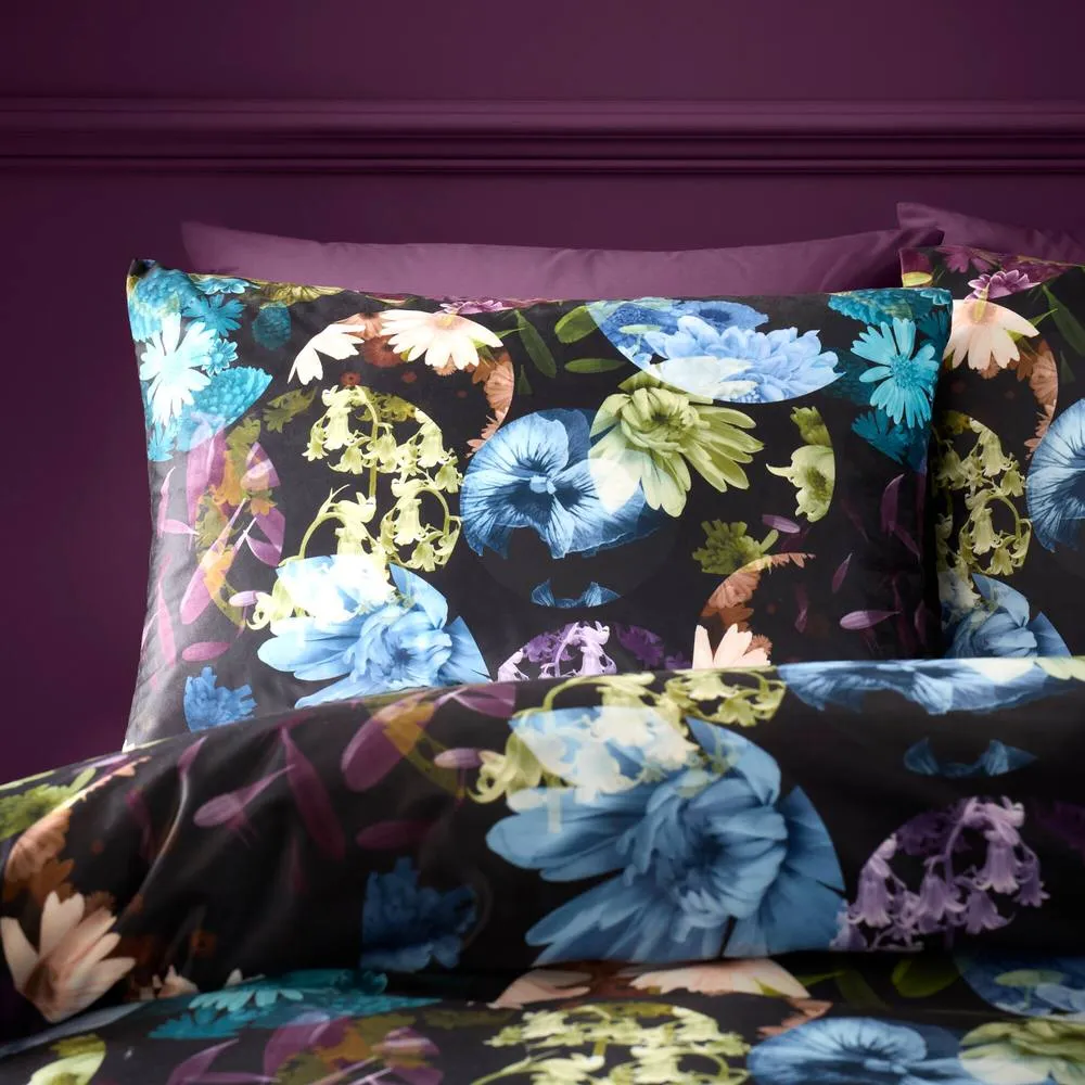 Portfolio Home Elena Floral Duvet Cover Set With Pillow Case Bedding Bed Linen 5