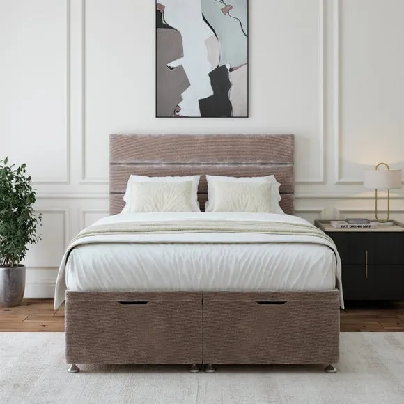 Luxury Chenille End of Bed Ottoman Base 2