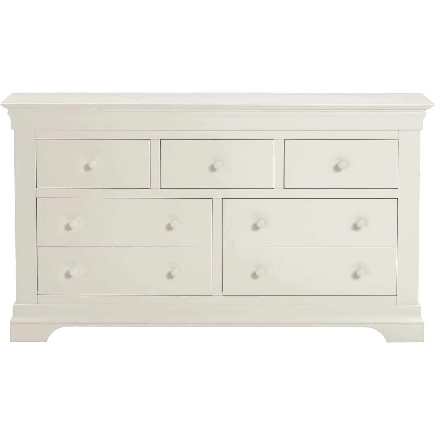 Seconique Bordeaux 3+2 Drawer Chest (Fully Assembled) in Ivory 4
