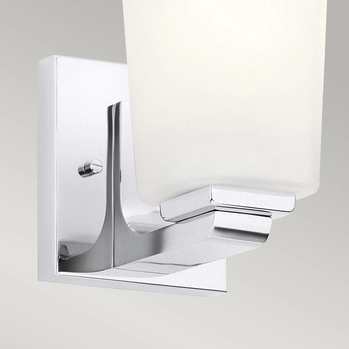 Netlighting Kichler Roehm Bathroom Wall Lamp Polished Chrome IP44 in Grey 2