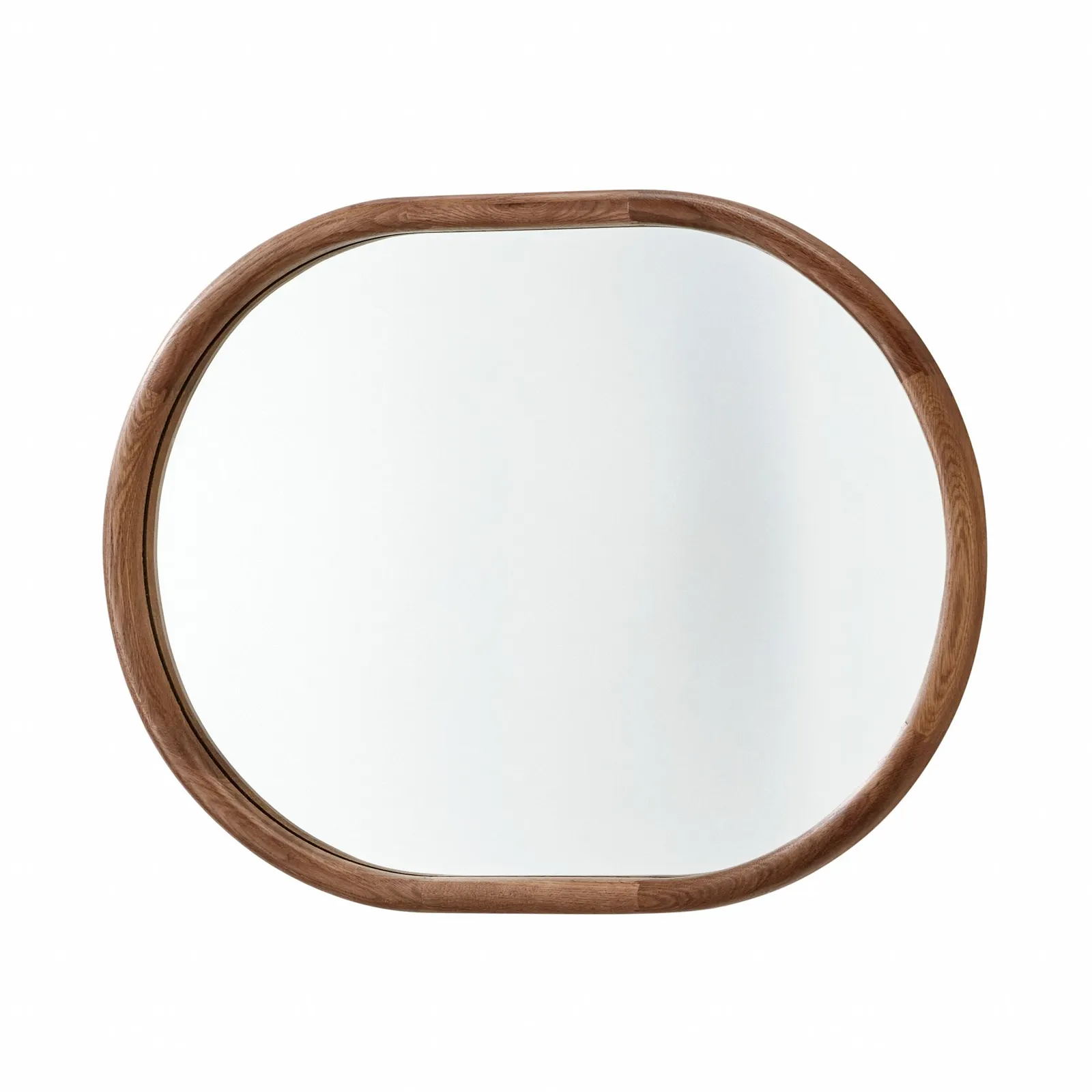 Yearn Mirrors Quebec Walnut Oval Wall Mirror 3