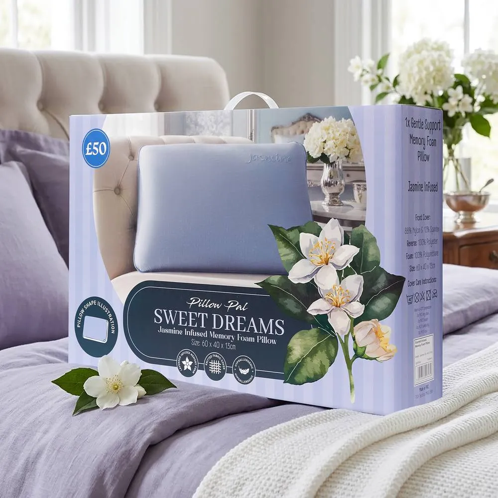 GAVENO CAVAILIA Jasmine Scent Infused Pillow in Blue