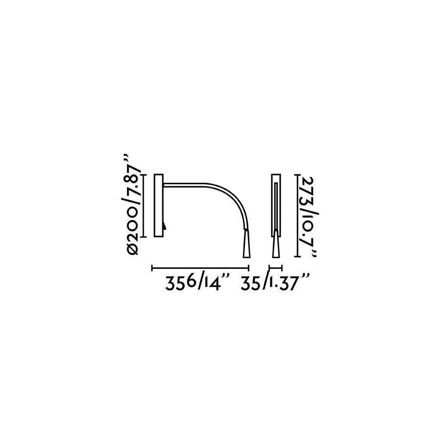 Netlighting Flin LED Adjustable Reading Light White 3W 3000K 2