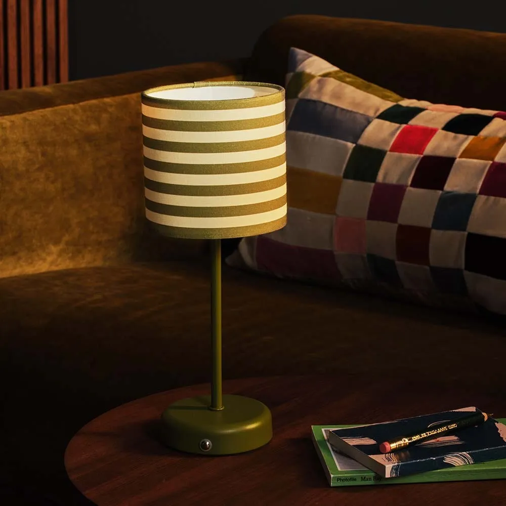 Heal's Raie LED Portable Table Lamp Green 5