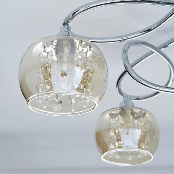 Seychelles 5 Light Flush Ceiling Light 3