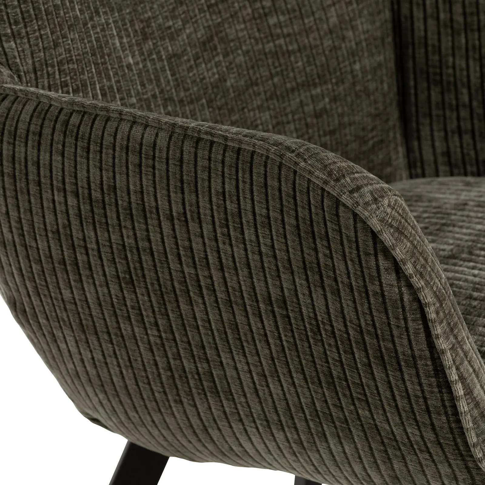 Mati Dining Chair With Arms - Matching Stitch, Green Fabric | Barker & Stonehouse 6