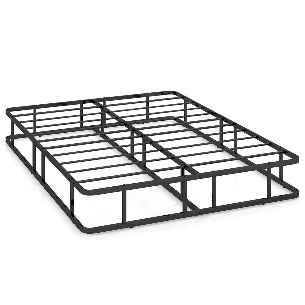 Costway King Size Bed Frame Metal Platform Bed Frame w/ Underbed Storage in Black 2