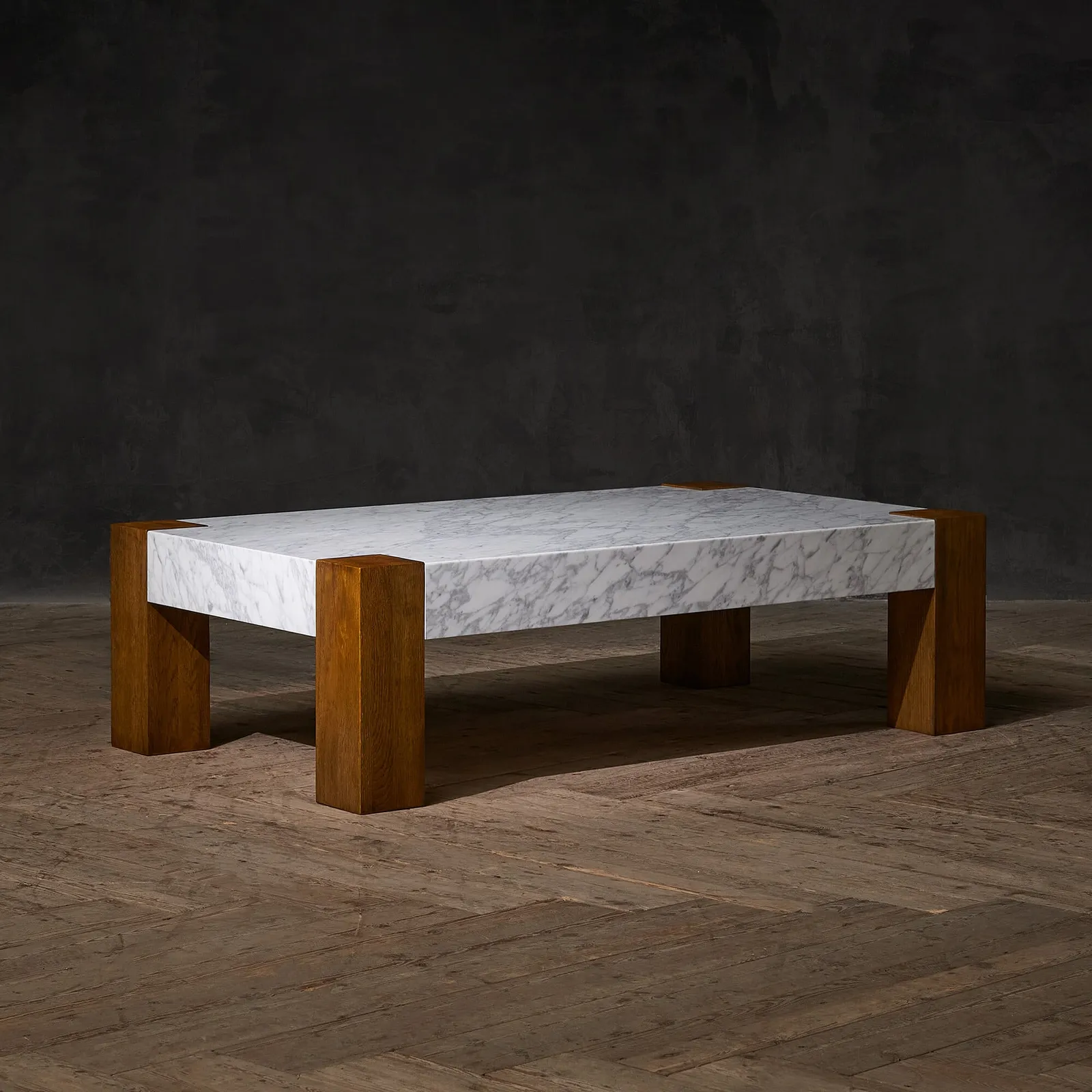 Timothy Oulton Junction Coffee Table 140X80Cm, Neutral Marble | Barker & Stonehouse 2