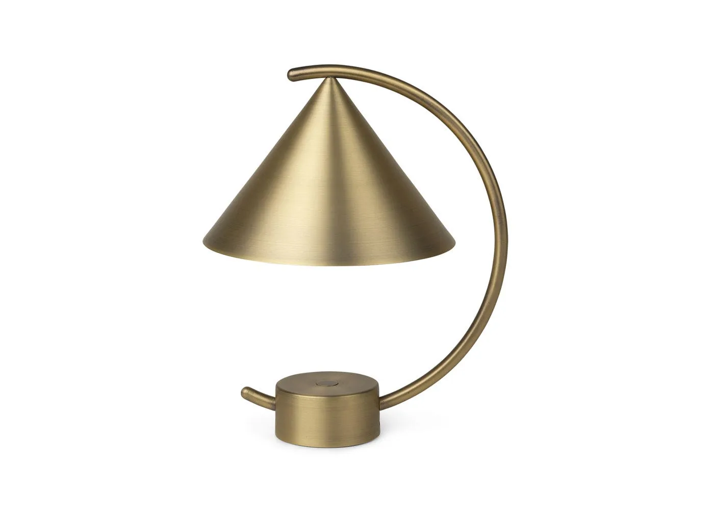 ferm LIVING Meridian LED Portable Table Lamp Brass 1