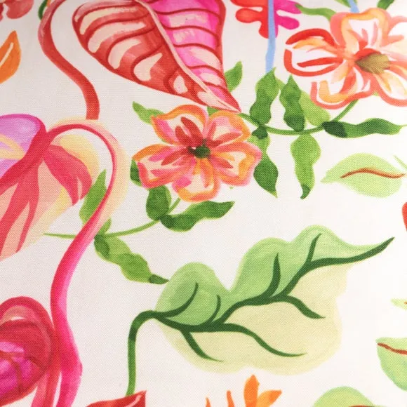 Tropical Bloom Outdoor Square Cushion 3
