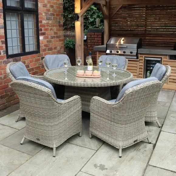 Wentworth 6 Seater Imperial Outdoor Dining Set 2