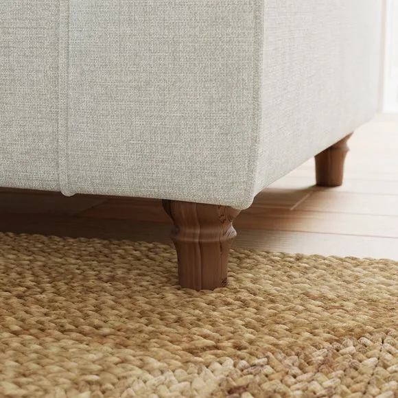 Flori Chenille Soft Texture Corner Chaise Sofa 6