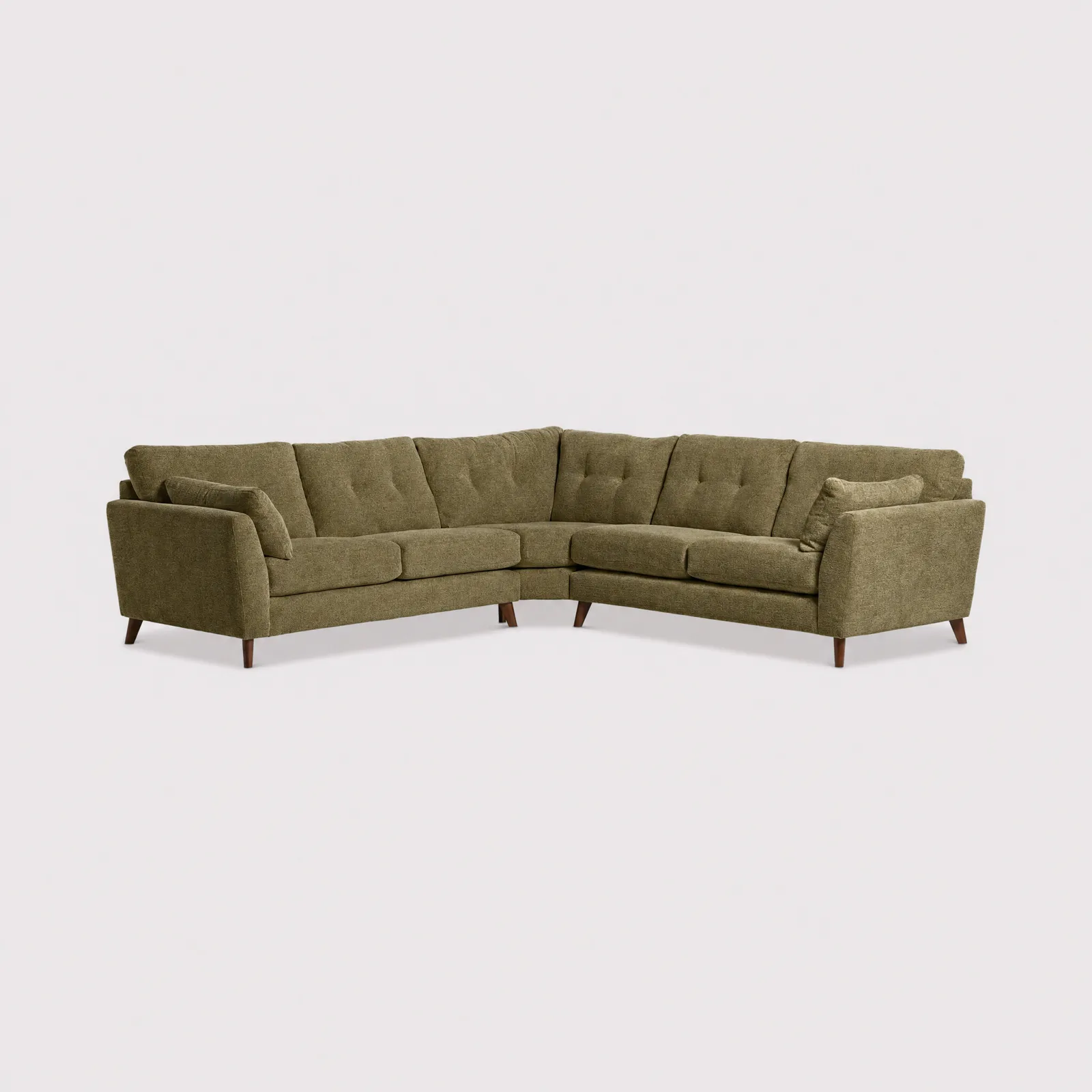 Benton Large Corner Sofa, Green | Barker & Stonehouse