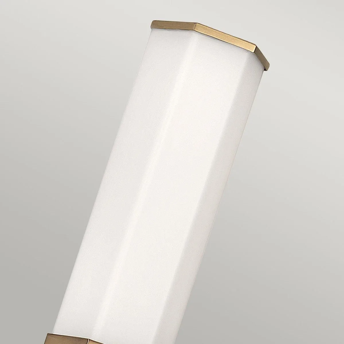 Netlighting Hinkley Facet Integrated LED Bathroom Wall Lamp Heritage Brass 3000K IP44 in Yellow 2