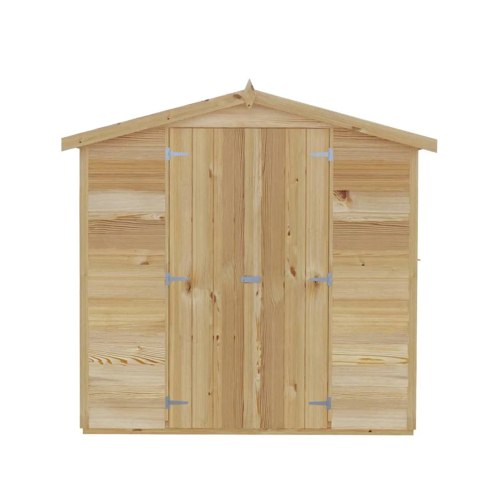 Shires Overlap DD Garden Shed - Dip Treated Approx 10 x 6 Feet in Light Tan 4