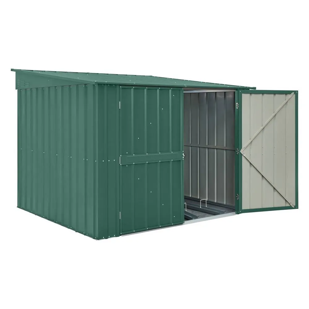 Mercia 6 x 6 Feet Globel Bike Locker - Steel/Metal - Green 4