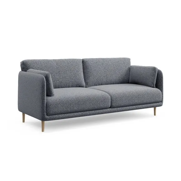 Armitage Navy Boucle 3 Seater Sofa 6