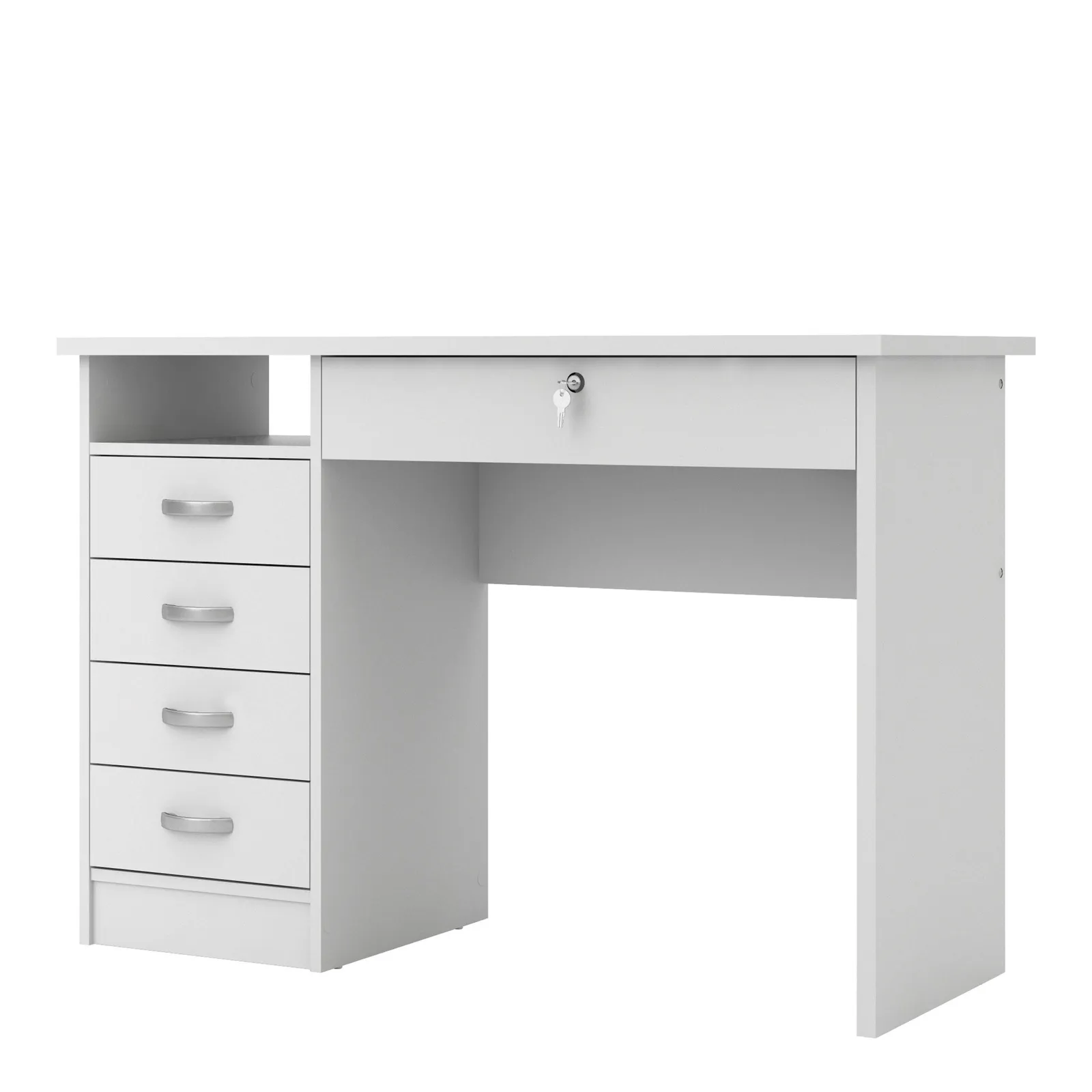 Furniture To Go Function Plus Desk 5 Drawers in White 3