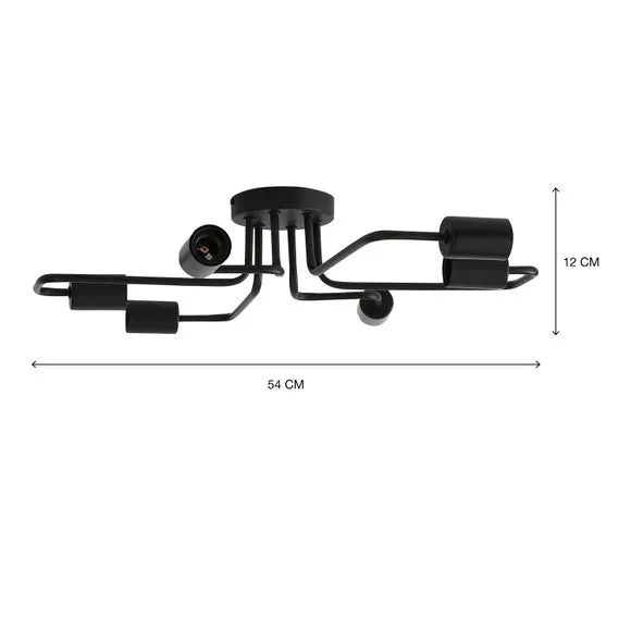 Kacy 6 Light Semi Flush Ceiling Light 6