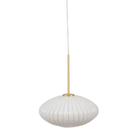 Emilia Ribbed Oval Pendant Light 3