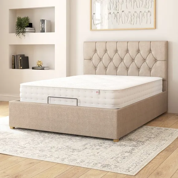 Olivier Eire Linen Adjustable Bed 2