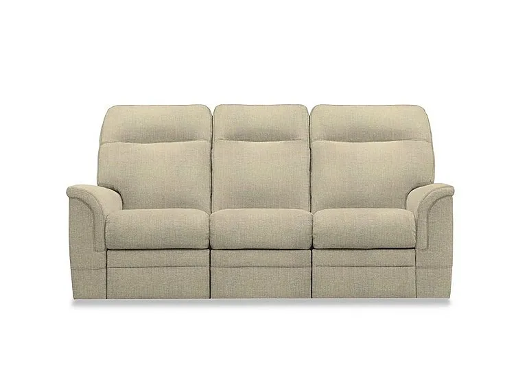 Hudson 23 Fabric 3 Seater Recliner Sofa with Headrests and Power Lumbar - Cromwell Natural