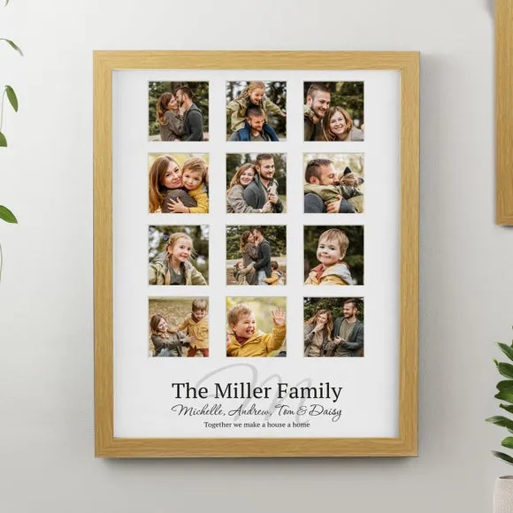 Personalised Family Multi Photo Frame 2