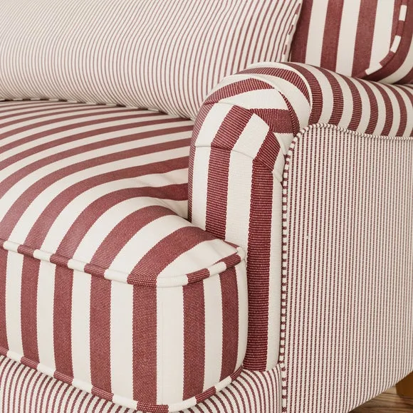Beatrice II Woven Stripe Mix Snuggle Chair 4