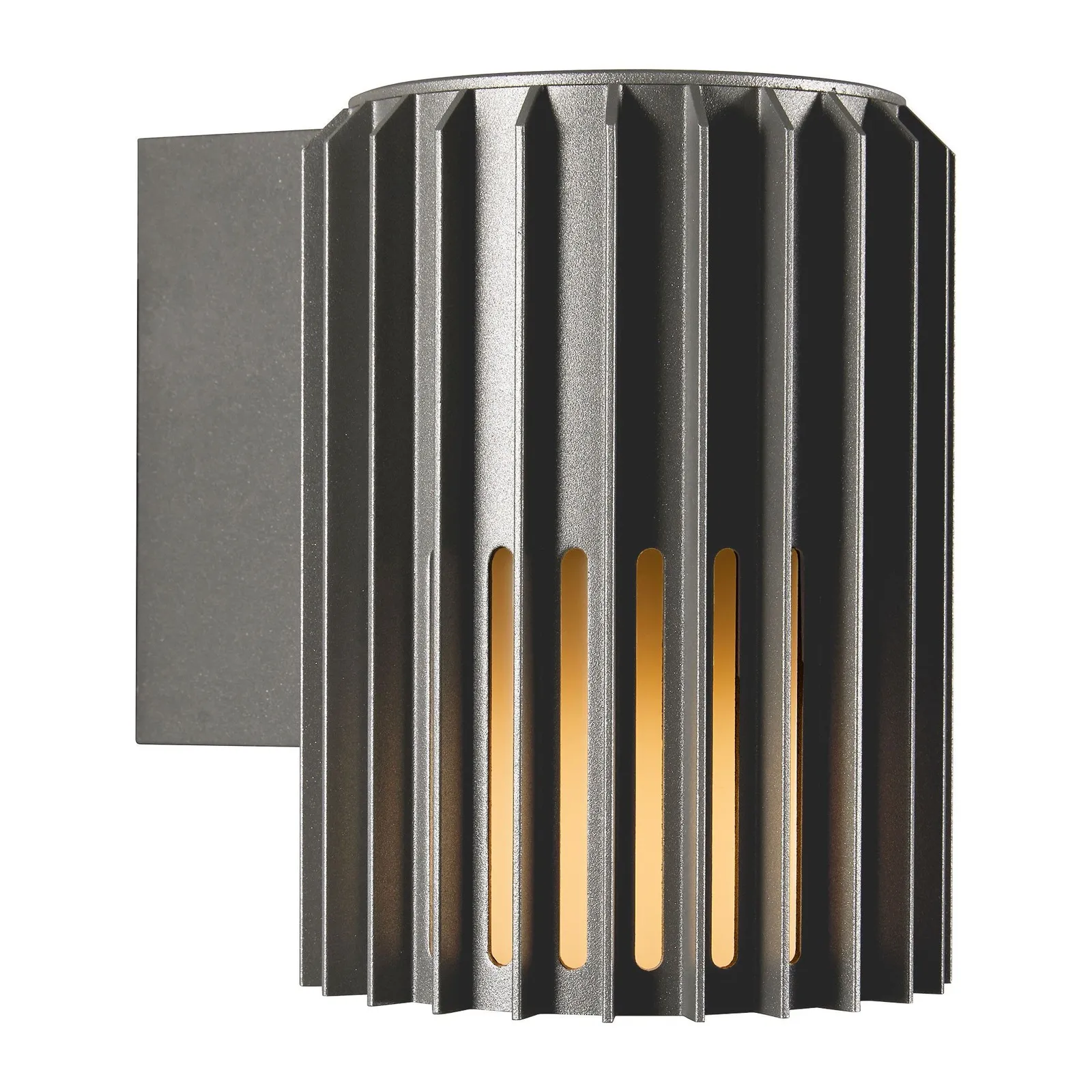 Nordlux Aludra Outdoor Wall Light Grey Metal Garden E27 IP54 Mains in Black