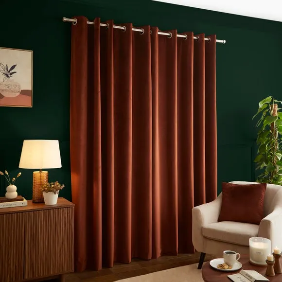 Luxe Velour Eyelet Curtains (Blackout Available) 4