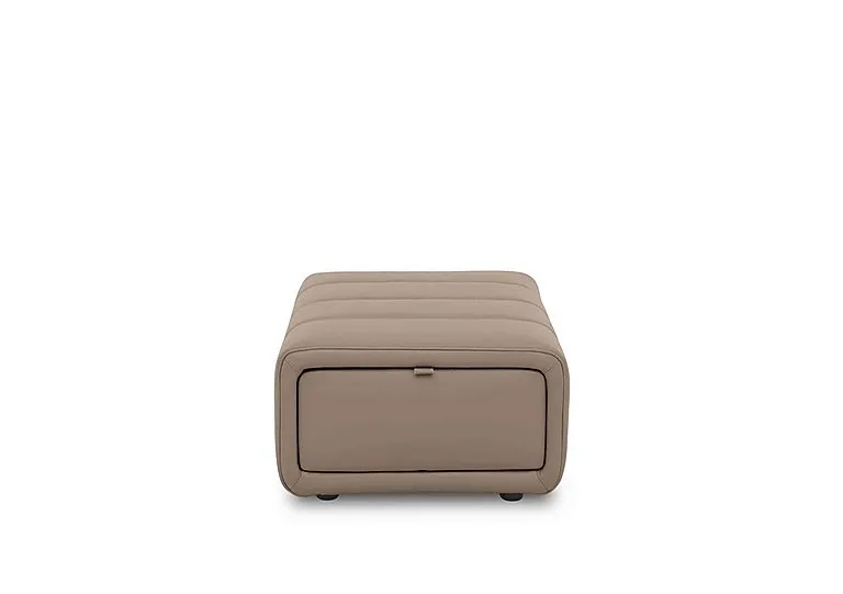 Elphaba Leather Storage Footstool