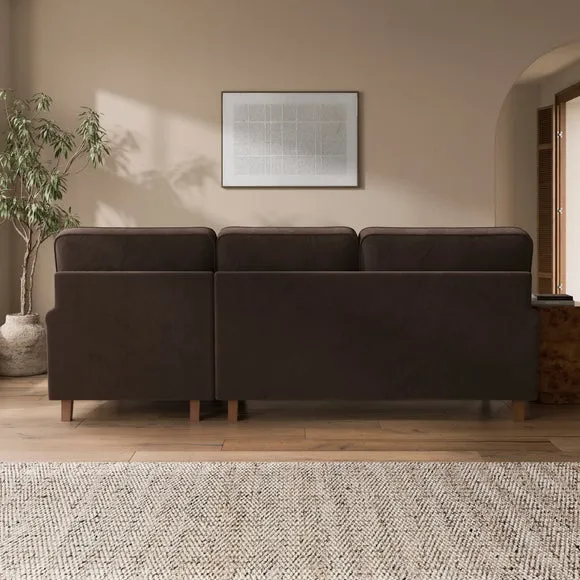 Beatrice II Velvet Corner Chaise Sofa 2