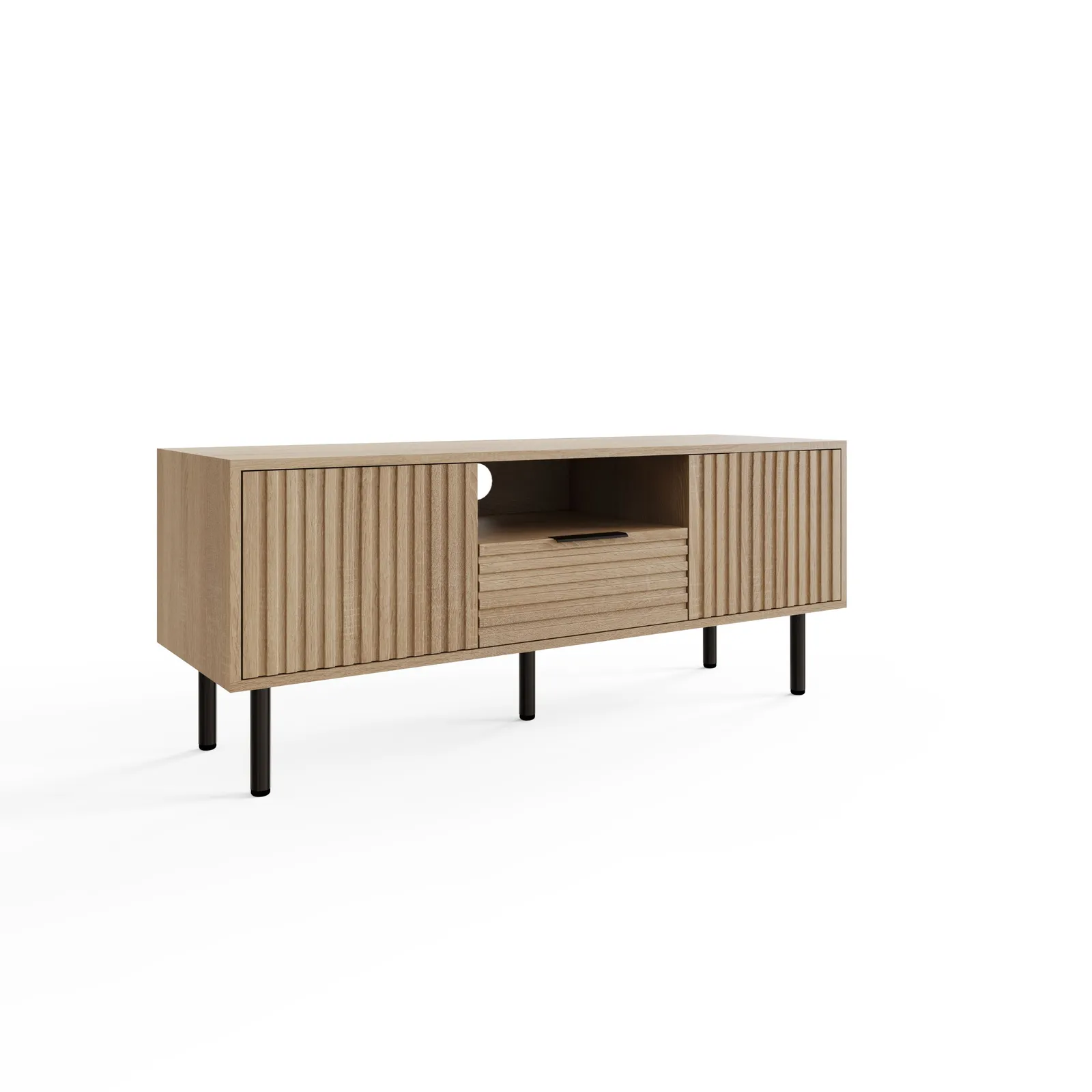 GFW Nervata TV Unit in Light Oak 3